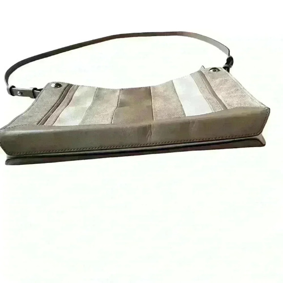 Rag & Bone Compass Crossbody Bag Purse Leather Suede Beige White Sm Crossbody NY - Picture 3 of 8